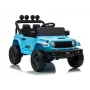 LEAN CARS Jeep Rubicon DK-JWR558 24V Šviesiai mėlynas elektrinis vaikiškas automobilis su tėvų nuotolinio valdymo pultu