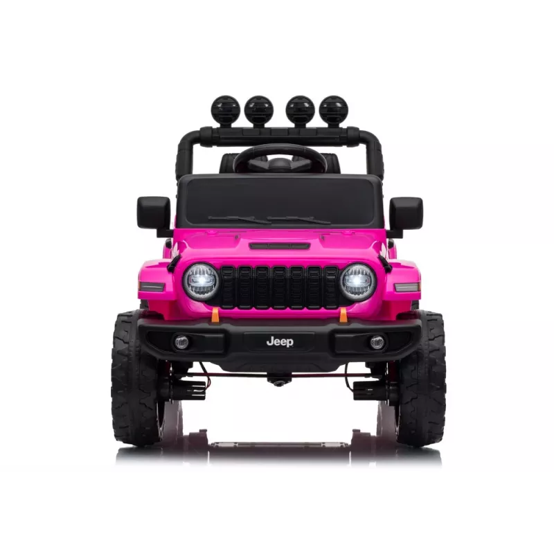 LEAN CARS Jeep Rubicon DK-JWR558 24V Pink – elektrinis vaikiškas visureigis