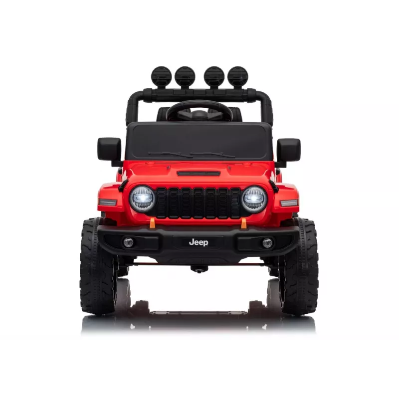 LEAN CARS Jeep Rubicon DK-JWR558 24V Raudonas elektrinis automobilis