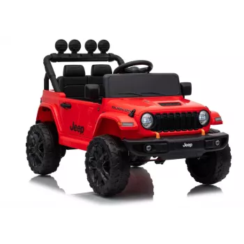 LEAN CARS Jeep Rubicon DK-JWR558 24V Raudonas elektrinis automobilis
