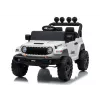 LEAN CARS Jeep Rubicon DK-JWR558 24V Baltas elektrinis vaikiškas automobilis