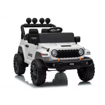 LEAN CARS Jeep Rubicon DK-JWR558 24V Baltas elektrinis vaikiškas automobilis