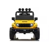 LEAN CARS Jeep Rubicon DK-JWR558 24V Geltonas elektrinis visureigis vaikams su nuotolinio valdymo pultu