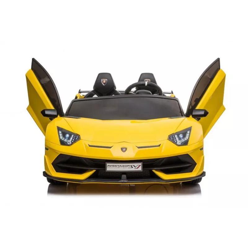 LEAN CARS Lamborghini Aventador SX2028 elektrinis automobilis vaikams, geltonas