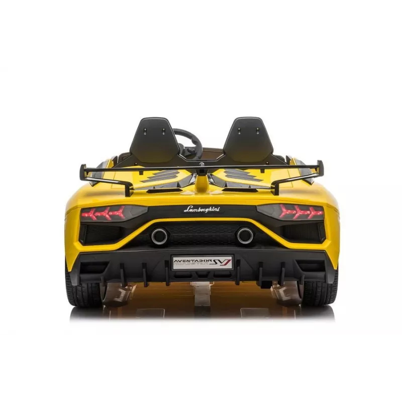 LEAN CARS Lamborghini Aventador SX2028 elektrinis automobilis vaikams, geltonas