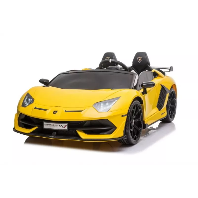LEAN CARS Lamborghini Aventador SX2028 elektrinis automobilis vaikams, geltonas