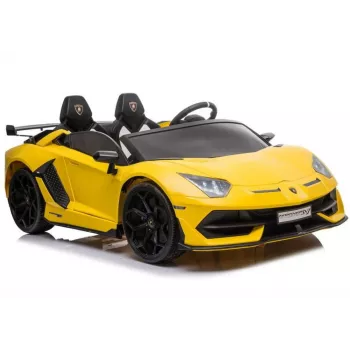 LEAN CARS Lamborghini Aventador SX2028 elektrinis automobilis vaikams, geltonas