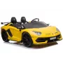LEAN CARS Lamborghini Aventador SX2028 elektrinis automobilis vaikams, geltonas