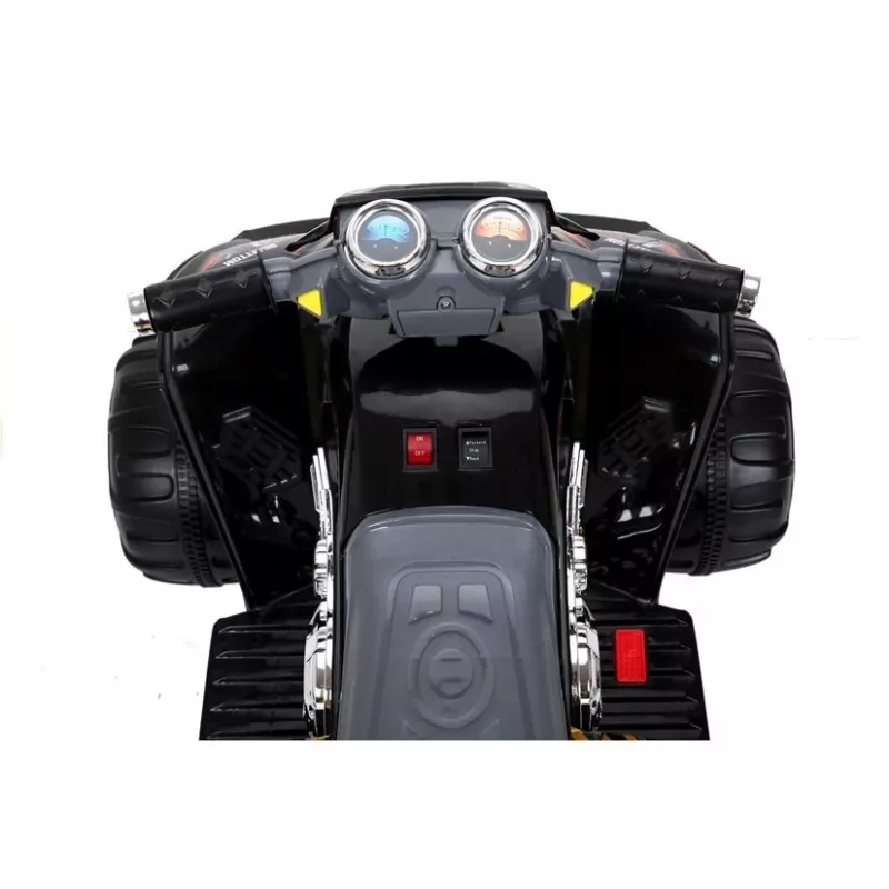 LEAN CARS Medium Quad Black - Electric Ride On Vehicle