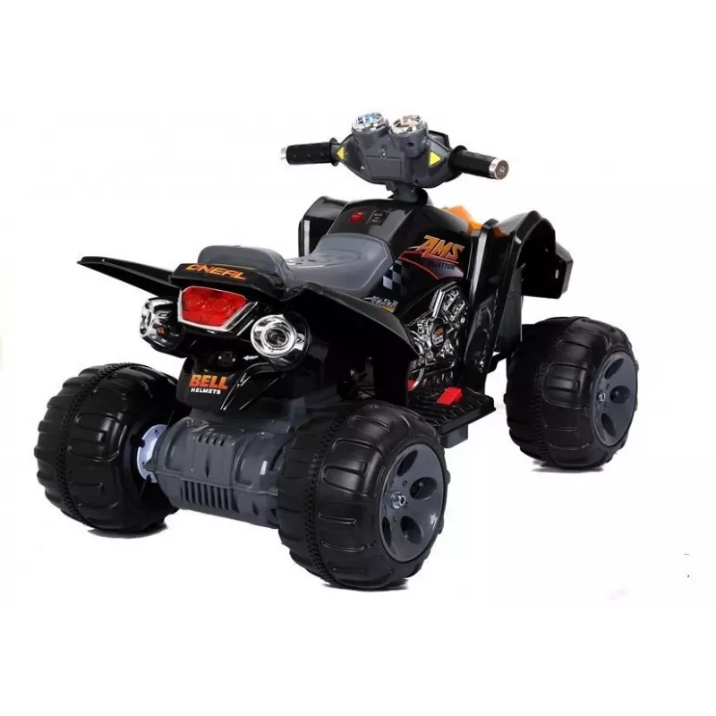 LEAN CARS Medium Quad Black - Electric Ride On Vehicle