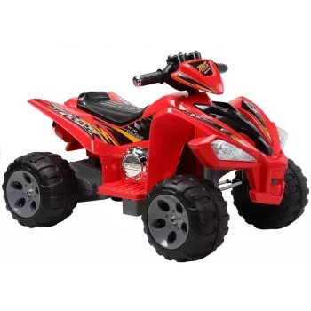 LEAN CARS Medium Quad Red - Electric Ride On Vehicle