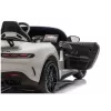 LEAN CARS Mercedes AMG DK-GT63 24V šviesiai pilkas elektrinis automobilis