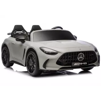LEAN CARS Mercedes AMG DK-GT63 24V šviesiai pilkas elektrinis automobilis