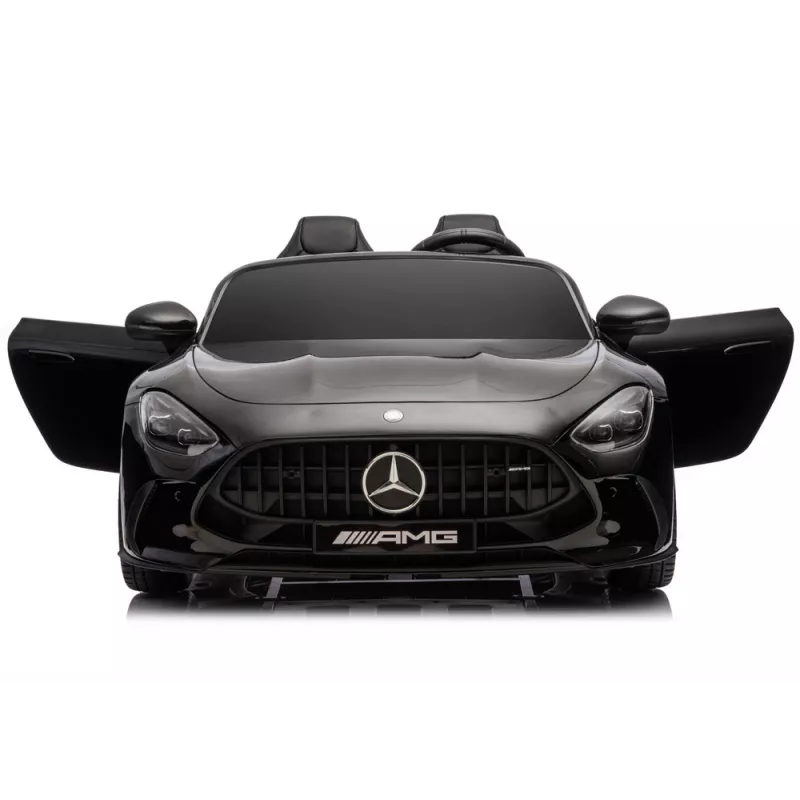 LEAN CARS Mercedes GT63 AMG DK-GT63 24V LCD Battery-Operated Car su tyliu varikliu, juoda
