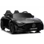 LEAN CARS Mercedes GT63 AMG DK-GT63 24V LCD Battery-Operated Car su tyliu varikliu, juoda