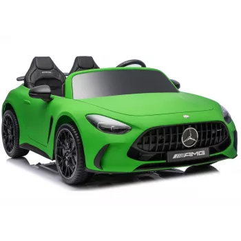 LEAN CARS Mercedes GT63 AMG DKGT63 24V Quiet Engine Matte Green Battery Car