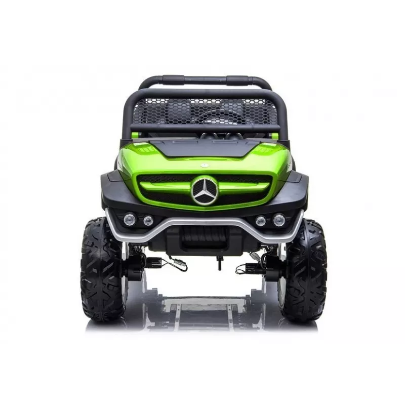 LEAN CARS Mercedes Unimog 12V elektrinis važinėjamas automobilis žalias