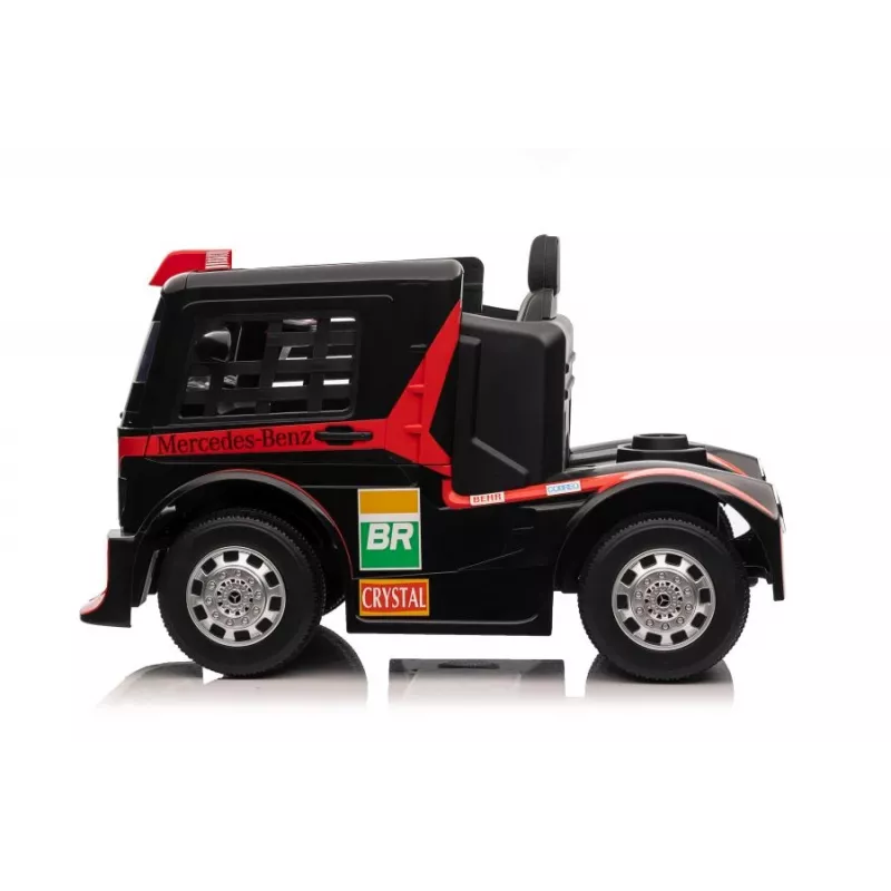 LEAN CARS Mercedes XMX622 Red Ride-On Truck su LED šviesomis