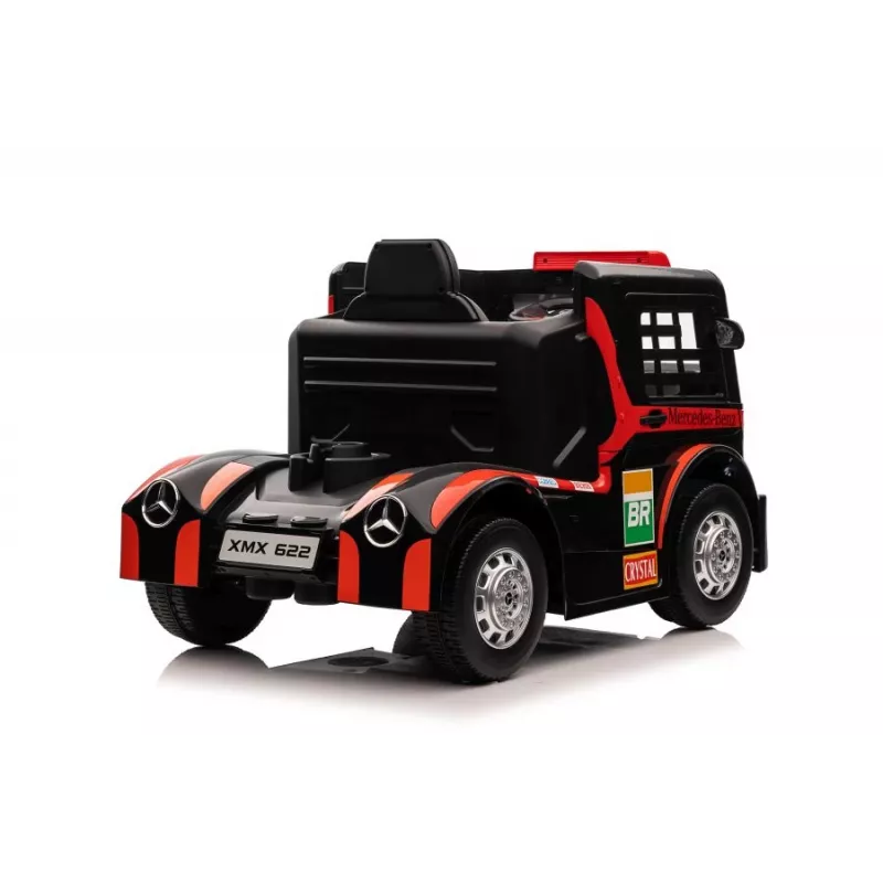 LEAN CARS Mercedes XMX622 Red Ride-On Truck su LED šviesomis