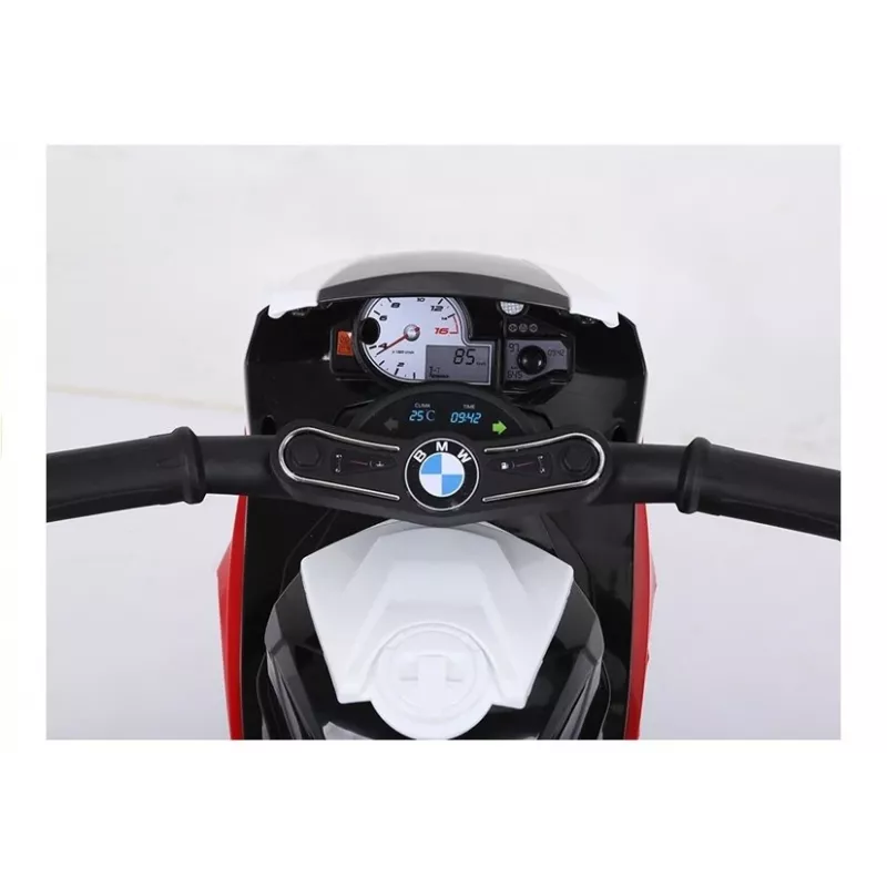Vaikiškas triratis elektrinis motociklas Lean Toys BMW S1000RR, raudonas