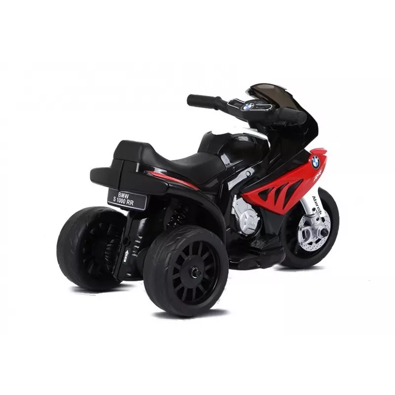Vaikiškas triratis elektrinis motociklas Lean Toys BMW S1000RR, raudonas