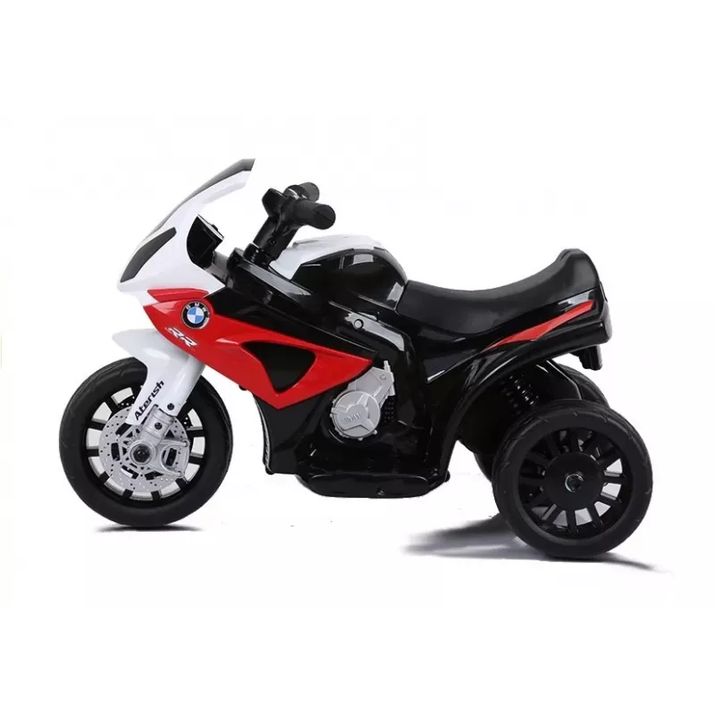 Vaikiškas triratis elektrinis motociklas Lean Toys BMW S1000RR, raudonas