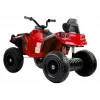 LEAN CARS Quad BDM0906 elektrinis vaikiškas keturratis su pripučiamais ratais, LED šviesomis, MP3 - Raudonas