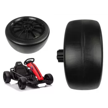 LEAN CARS galinis ratas vaikiškam go kart SX1968 – 250 mm EVA putplasčio keitimas (juodas)