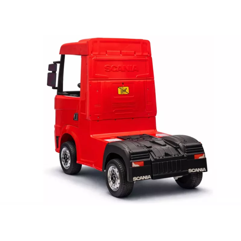 LEAN CARS Scania 500R HL698 12V elektrinis visureigis 4x4 raudonas su nuotolinio valdymo pultu