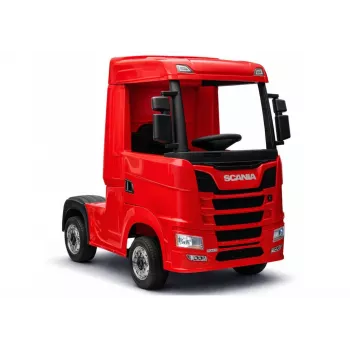 LEAN CARS Scania 500R HL698 12V elektrinis visureigis 4x4 raudonas su nuotolinio valdymo pultu