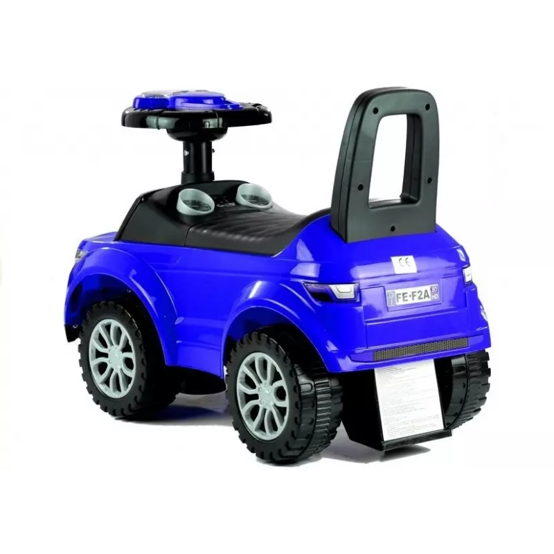 LEAN CARS Vaikiškas stūmiamas automobiliukas 613W Mėlyna Garsas Šviesa