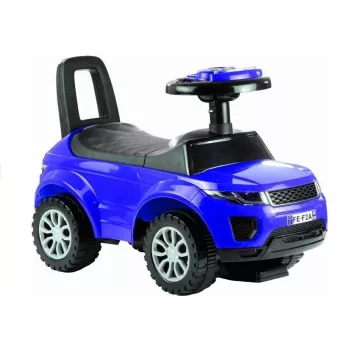 LEAN CARS Vaikiškas stūmiamas automobiliukas 613W Mėlyna Garsas Šviesa