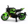 LEAN CARS XW-07 baterijomis varomas motociklas su LED ratais, žalias