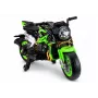 LEAN CARS XW-07 baterijomis varomas motociklas su LED ratais, žalias