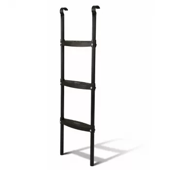 LEAN SPORT BEST 97 cm Trampolino kopėčios – 2 pakopos, neslystančios, plieninės, universalios, juodos