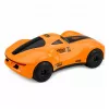 LEAN TOYS modernus RC automobilis su šviesomis, dūmų efektu ir USB įkrovimo stotele, oranžinis 1:16