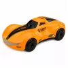 LEAN TOYS modernus RC automobilis su šviesomis, dūmų efektu ir USB įkrovimo stotele, oranžinis 1:16