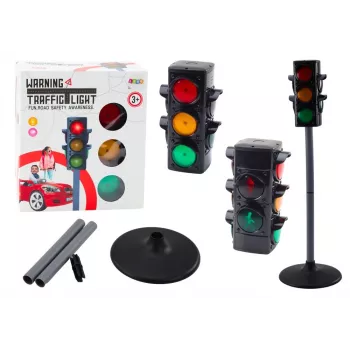 LEAN TOYS 20644 Šviesoforo žaislas su šviesos ir garso efektais