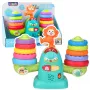 LEAN TOYS 23009 Interaktyvus edukacinis svarstyklių žaislas su beždžionėle – 20 kaladėlių, garsai ir melodijos
