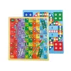 LEAN TOYS 3-in-1 Magnetinė-Kreidinė Lenta, Mėlynas Staliukas Žaidimams