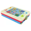 LEAN TOYS 3-in-1 Magnetinė-Kreidinė Lenta, Mėlynas Staliukas Žaidimams