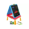 LEAN TOYS 3-in-1 Magnetinė-Kreidinė Lenta, Mėlynas Staliukas Žaidimams
