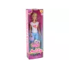 LEAN TOYS Anlily vaikiška lėlė su ilgais blondinais plaukais, rankine, akiniais, balta palaidine