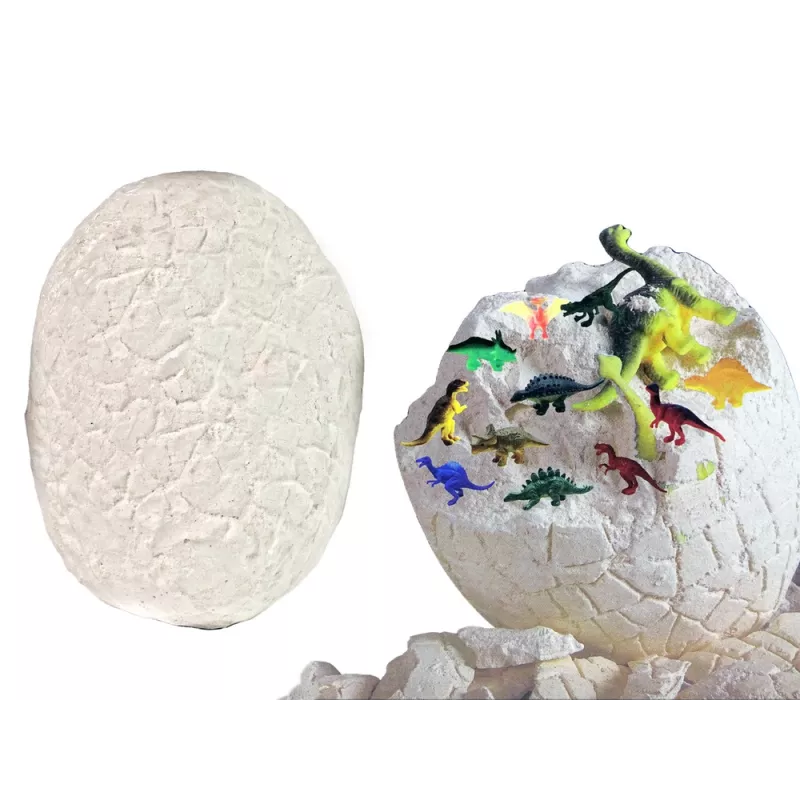 LEAN TOYS Archeologinis kasinėjimų rinkinys Didysis kiaušinis 12 dinozaurų figūrėlių