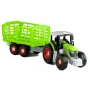 LEAN TOYS Surinkimo traktorius su atviru priekabu 43 cm