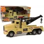LEAN TOYS Auto Tow Truck Roadside Assistance 1:10 Rope Brown