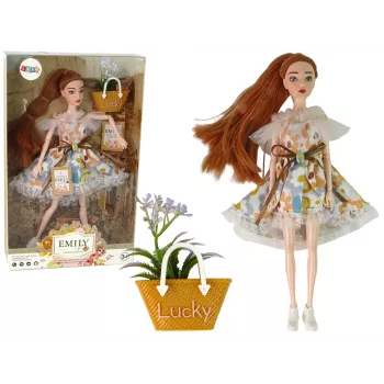 LEAN TOYS Baby Doll Emily Autumn Red Hair Flowers