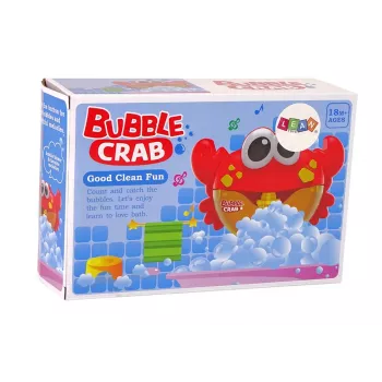 LEAN TOYS vonios žaislas – muilo burbulų generatorius Raudonas krabas