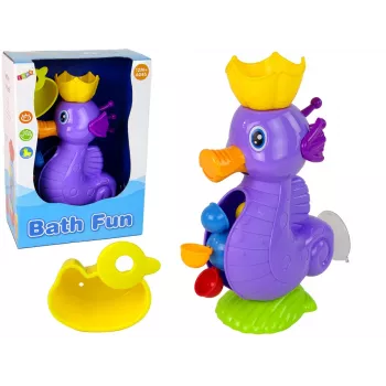 LEAN TOYS Maudymosi žaislas Jūrų arkliukas Vandens krioklys