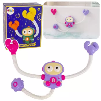 LEAN TOYS Vonios vandens žaislas Astronauto dušas su vandens cirkuliacija ir siurbtukais